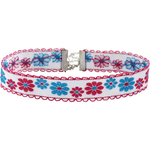 6 kpl Boho-kukkakirjonta-kaulakorua naisille Vintage Gothic Chokers