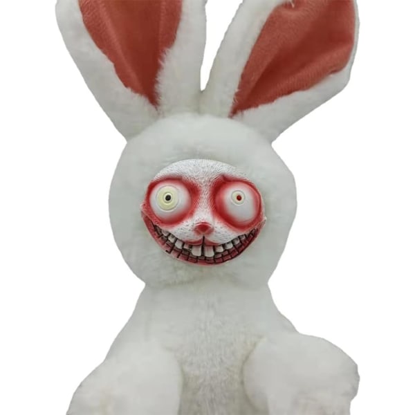 12" kanin gosedjur, söt kanin plyschleksak för flicka, unik ansiktsdesign, mjuk plysch, en gåva att växa med, kramas, tvättbar