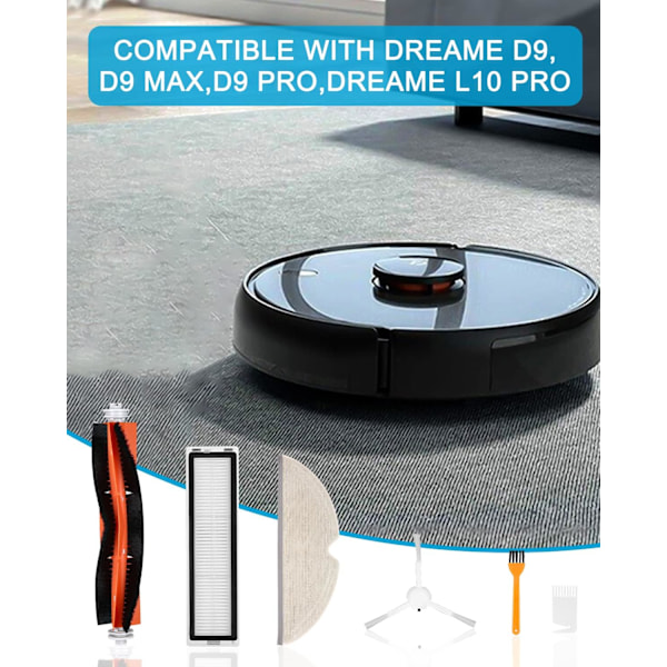 Imurin osat ja tarvikkeet Dreame D9, D9 Max, D9 Pro, L10 Pro -malleille, 19 varaosaa