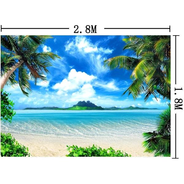 9x6ft Hawaii Havsstrand Fotografi Bakgrunder Hav Fotobås Bröllopsfest Dekoration Bakgrund Födelsedag Studio Rekvisita Vinyl
