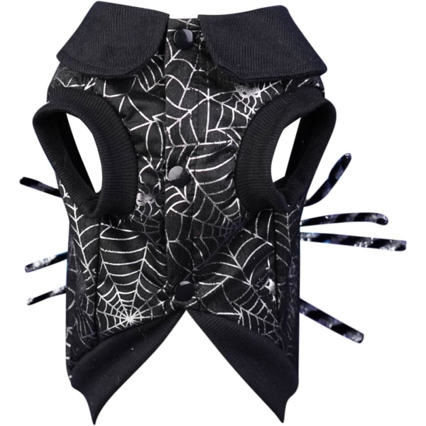 Kæledyrstøj til store hunde hanner to-benede hættetrøje Halloween kæledyr legekostume kæledyrstøj bøjler små (sort, XL)