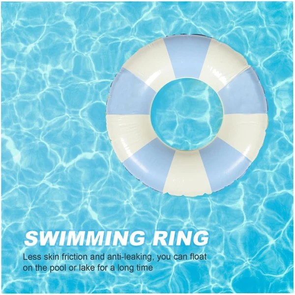 Barns uppblåsbar simring, simring poolboj, retro randig PVC uppblåsbar boj poolboj Heart watermelon Suitable for 5-9 years old