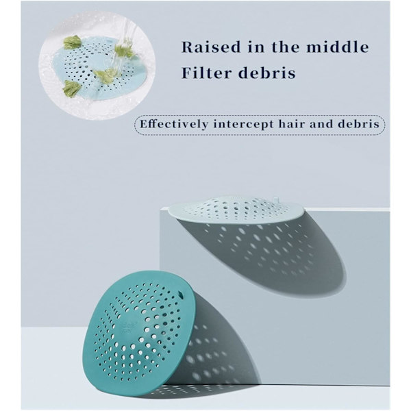 3PCS Hushållskök Diskbänk Filter Dusch Avlopp Hår Catcher Stopper Badrum Golv Avloppsskydd Universal Anti-Clogging Diskho Sil