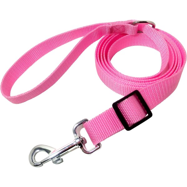 6FT/ 10FT Adjustable Dog Leash, Nylon Dog Leashes for Medium Large Dogs6FTPink