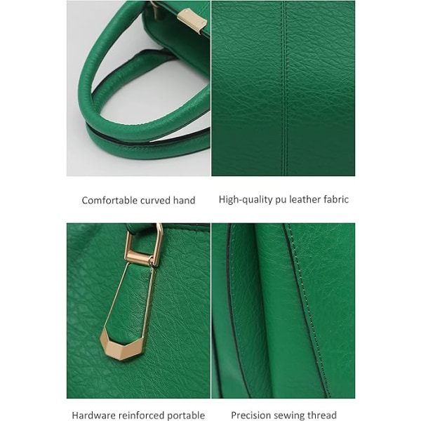 Handväskor och plånböcker för kvinnor - Mode Messenger Bag Dam PU Läder Övre Handtag Satchel Axelväska Tote Väskor