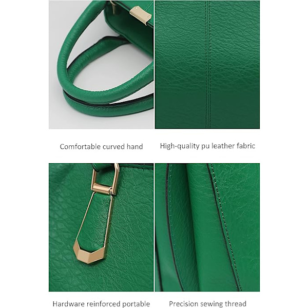 Punge og håndtasker til kvinder Fashion Messenger Bag Ladies PU læder Top Handle Satchel skuldertaske