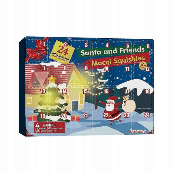 Joulukalenteri Lapsille Squishy Lelu Mochi Squishy Stressilelu 24kpl