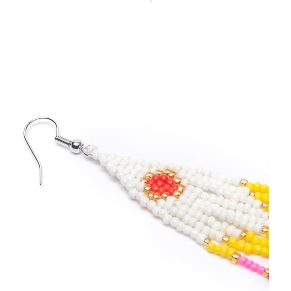 Heyone Lange Perle Frynser Øreringe \2013 Store Boheme Native Statement Perle Dangle Øreringe til Kvinder, Store Boho Statement Håndlavede