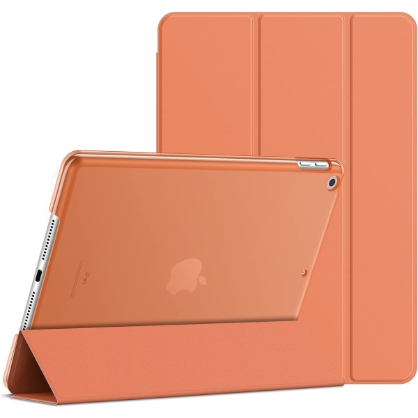 Case iPad 10,2 tuumalle (2021/2020/2019 malli, 9/8/7 sukupolvi), Auto Wake/Sleep Cover (papaija)