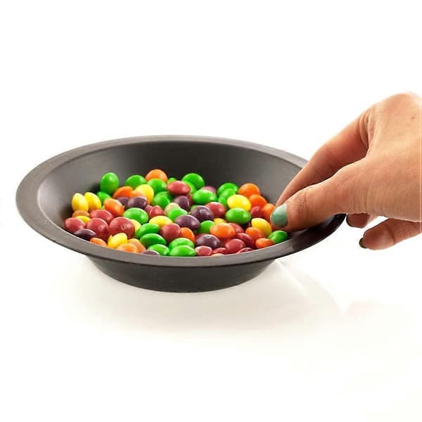 Sade Vinyl Fruktskål Ostetallerkener Plastfruktskål Chip Dessert Skål Vinyl Fruktskål Retro Vinyl Skål Black