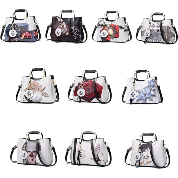 Vesker og håndvesker for kvinner Top Handle Satchel Skuldervesker Dame Skinnvesker