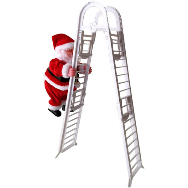 Jultomten Musikalisk Klättring Rep&Klättringsstege, Jul Elektrisk Leksak, Julmusik Gammal Man Docka, Hängande