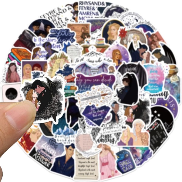60 st Acotar Merchandise Stickers Pack Söta coola estetiska klistermärken Bok Grafiska Vinyl Vattentäta klistermärken för barn flickor