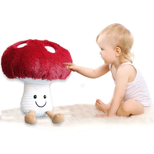 Plyschkudde med fyllda svampar Söta svampar Plyschdjur leksaker docka för barn (svamp, 10,2 tum)