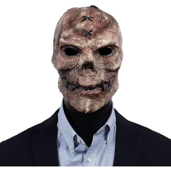 Uhyggelig Full Head Skull Maske Halloween Scary Latex Hjelm til Cosplay Fest Props