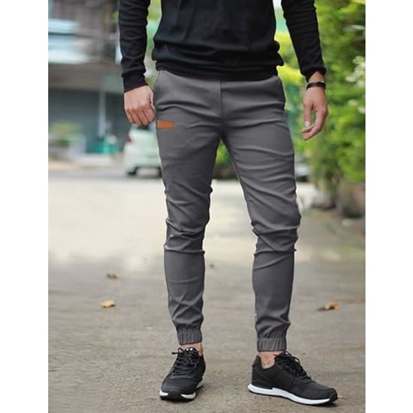 Herr Joggers  Byxor Vandring Utomhus Rekreation Byxor Twill Fitness Track Jogging Byxor Casual Bomullsbyxor