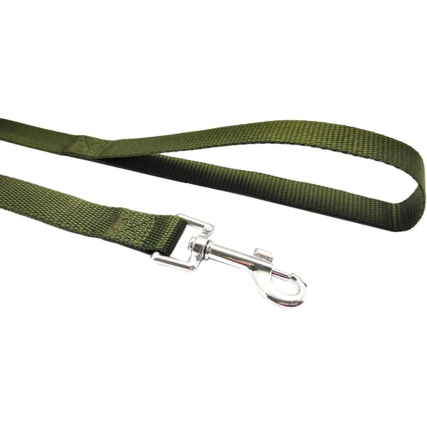 Nylon treningshundebånd for små, mellomstore og store hunder, 15ft 20ft 30ft 50ft lang bånd Hund/Valp Bånd for lydighet Tilbakekallingstrening, Camping50ftGrønn