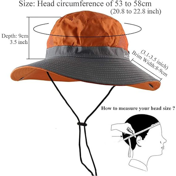 Dame Ponytail Safari Solhat, Bredskygget UV-beskyttelse Udendørs Spand Hat, Sammenfoldelig Strand Sommer Fiskeri Hat