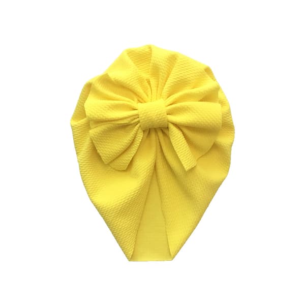 5-pack Nyfödd Bebismössa Rosett Mössa Turban Hårband Bollknut Elastisk Slumpmässig färg