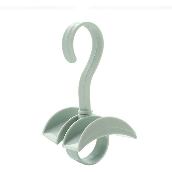 Blå Swivel Tote Klädhängare Garderob Förvaring Organizer Hängare Väska Bälte Scarf 4-delars set