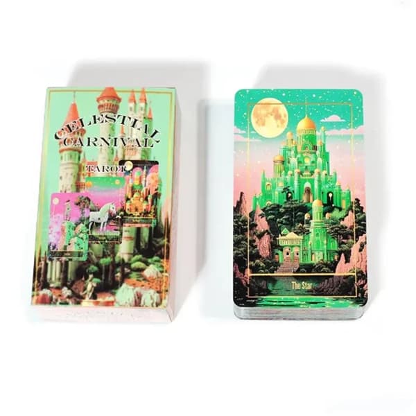 Celestial Carnival Tarotkort Et 78-korts Oracle Engelsk Visions Divination Edition Brettspill