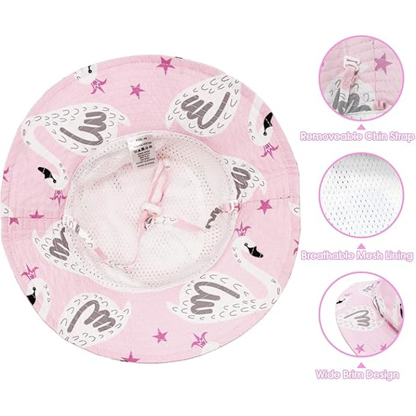 Baby Solhatt Toddler Sommarhattar UPF 50+ Baby Bucket Hat Barnstrandhattar för Babypojkar