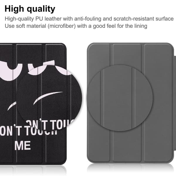 iPad 10.9 2022 (10. gen) Tri-fold-deksel Don't Touch Me