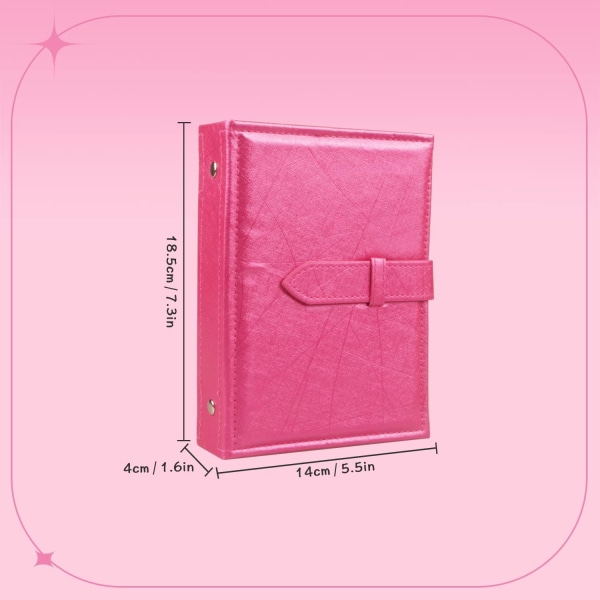 Örhänge Organizer Bok Design Örhänge Hållare Resa Smycken Förvaring Väska Fack Hållare, Kan Hålla 42 Par (Rosa)