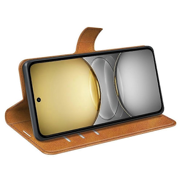 Ställfodral för Realme C75 Anti-Repa Kalvtextur Läder Telefonskal Multicolor Style C