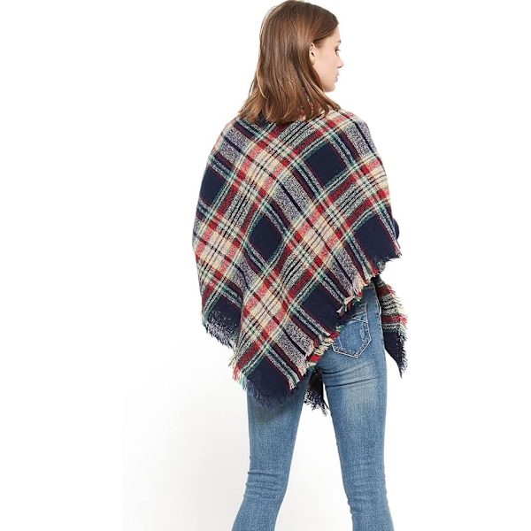 Rutiga halsduk mjuk varm tartan sjal kappa filt halsdukar mode wrap