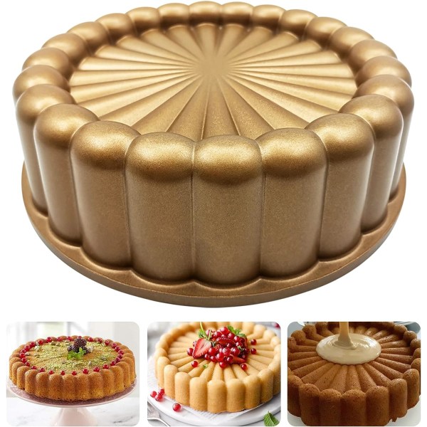 Cake Mold, 9 Inch Cake Pan Aluminium Kitchen Accessories Decoration Christmas Wedding Valentine’s 3D  Cake Pan