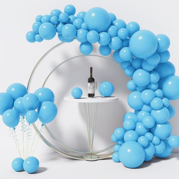 130 ST Vita ballonger Olika storlekar 18" 12" 10" 5" Balloon Garland Arch Kit perfekt för födelsedagsfest, examen, baby shower