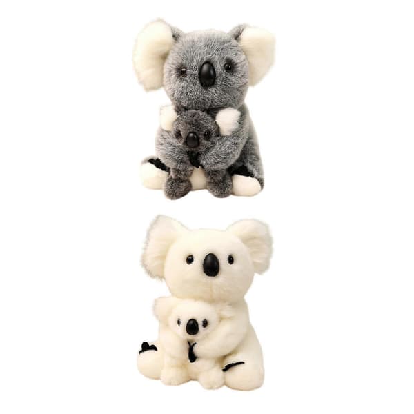 Koalabjörn Pehmolelu, Koala Pehmolelu, 28 cm Pehmolelu Äiti ja Koala gray