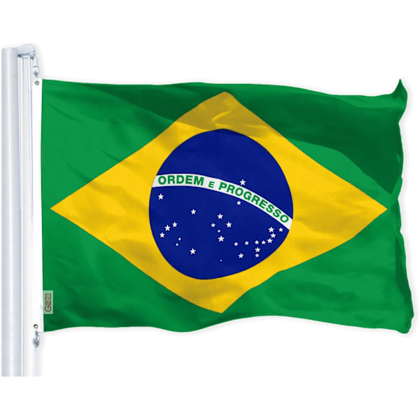 USA Amerikanske og Brasilianske flag 3x5 FT Combo trykt 150D Polyester af