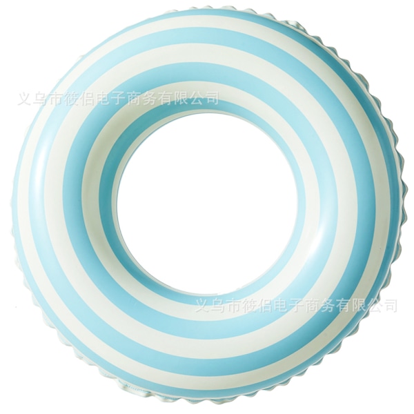 Uppblåsbar badring för barn, badring poolboj, retro randig PVC uppblåsbar boj poolboj Retro lollipop blue Suitable for ages 2-4