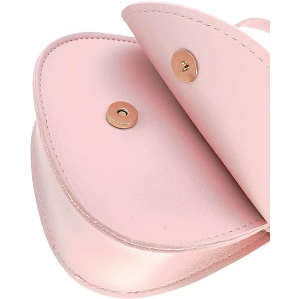 Liten flicka småbarn mini crossbody axelväska myntväska med söt musöron rosett