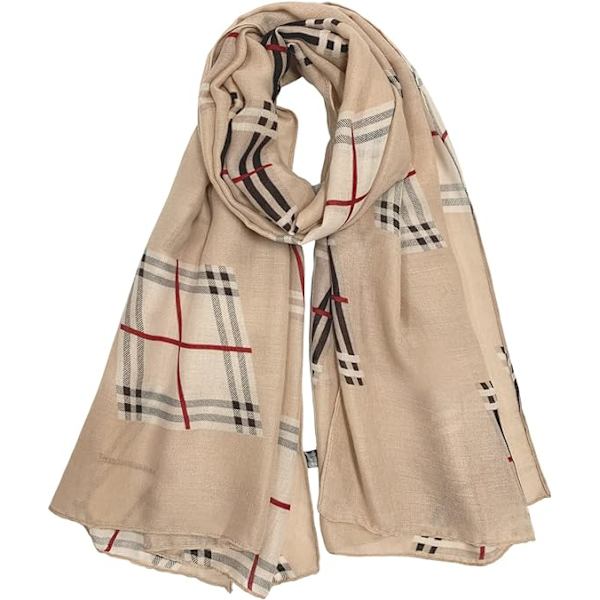 Dam Scarf Lady Lätt Mjuk Fashion Solid Scarf Wrap Sjal för Alla Säsonger