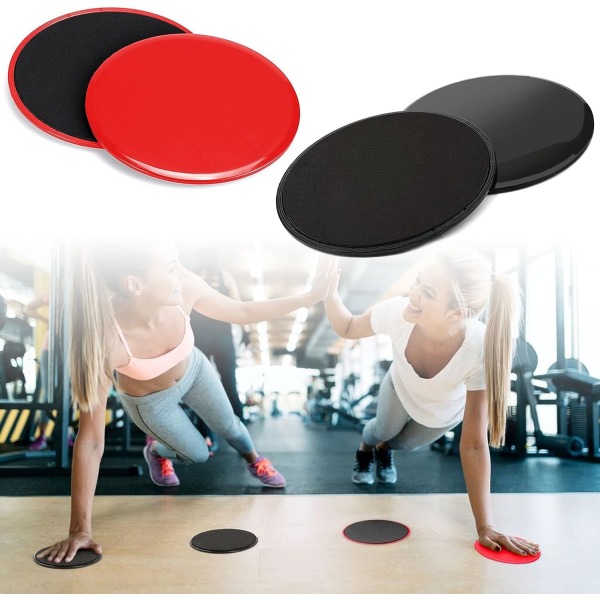 Core Sliders för träning - Blcak eller Red Parade Workout Sliders Disc - Exercise  Sliders Fitness Discs 16be | Fyndiq