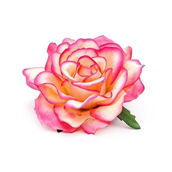 12 stk. elegante store rosenblomst hårklemmer hårnåle blomsterbrocher pin boho hårklemme rosenhårtilbehør til kvinder piger dame brude