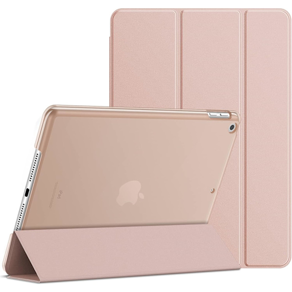 Fodral för iPad 10,2 tum (2021/2020/2019 modell, 9/8/7 generation), Auto Wake/Sleep Cover (Rose Gold)