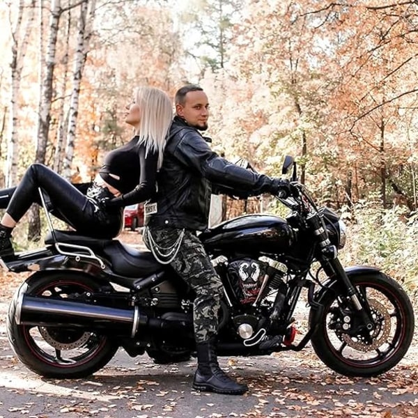 Bukser Kæde til Mænd Kvinder, Biker Skull Kæde Tegnebog, Lang Cool EMO Punk Bukser Lomme Bælte Nøglekæder til Hip Hop Rock Jean Gothic