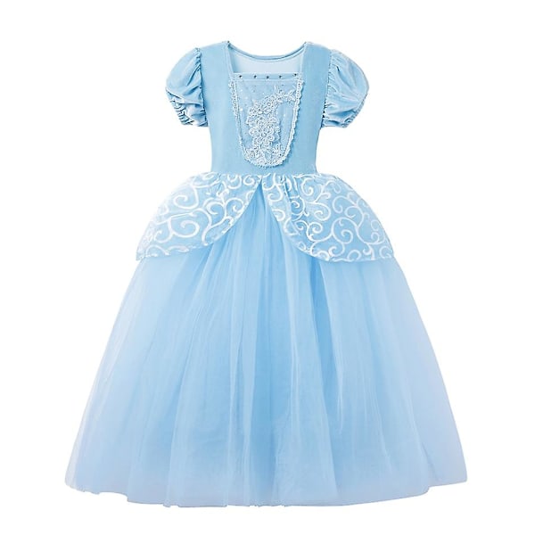 2024 Tjej Cinderella Cosplay Klänning Uppklädda Kläder Flickor Jul Halloween Fest Prinsessa Kostym Barn Födelsedag Bröllopsklänning Jyf Cinderella 3 3T  Size 110