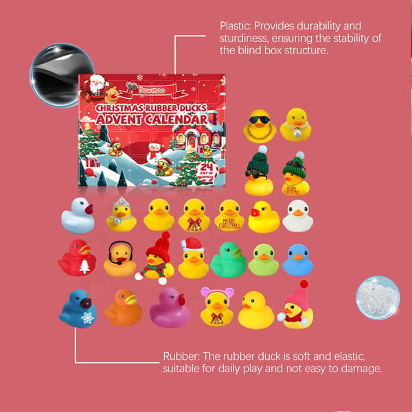 Adventskalender med Gummianker 2025 – 24 Dagers Julekalender Julegave til Barn