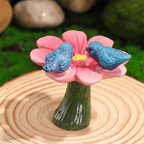 Miniature Eventyrhave Møbler Resin Håndværk Mini Stol Figur Mikrolandskab Ornament Eventyr Gar As Shown