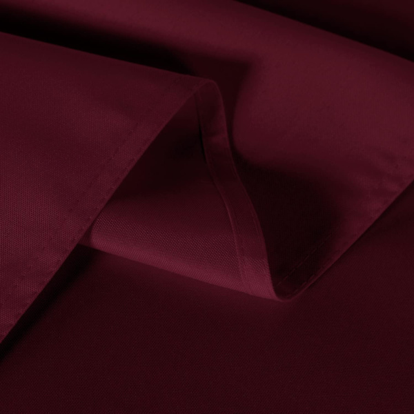 2-delt burgunder duk 54 x 78 tommer, rektangulær 4 fot duk - flekkbestandig rynkebestandig vaskbar polyester for spisebord