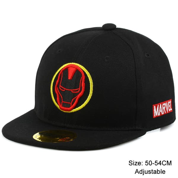 Iron Man Baseball Caps Barnemodell Utendørscaps for Gutter Barnemodell black