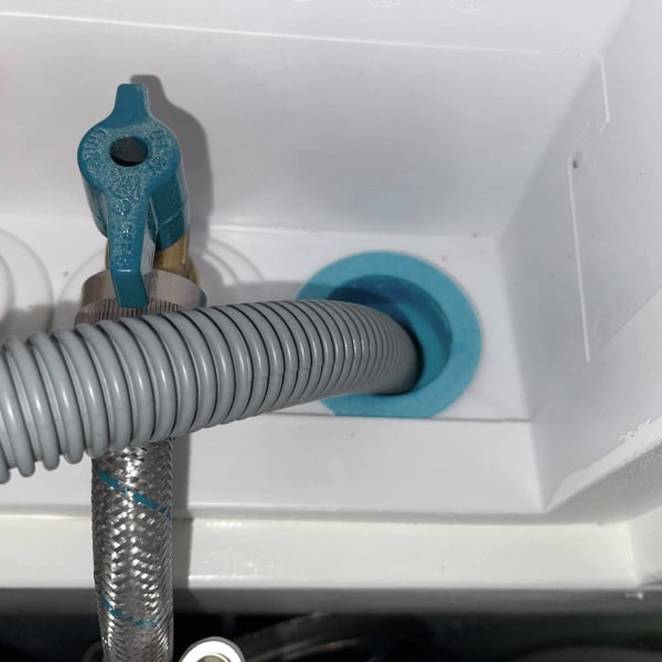 4 st Avloppsslangstätning Deodorant silikonplugg, Tvättmaskin Dräneringsslangtätning, för badrum Kök Tvättstuga Avloppstätning (blå)