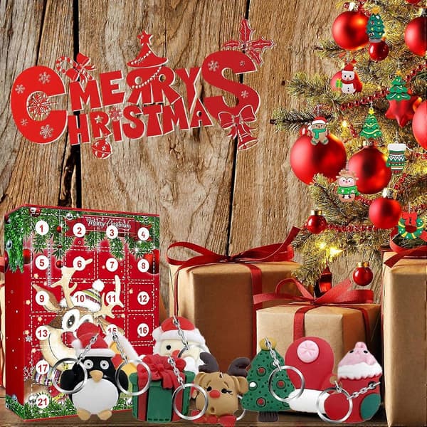 Adventskalender 2023, Julekalender for barn, Ender Adventskalender Juleleker Gaver til barn og voksne M M