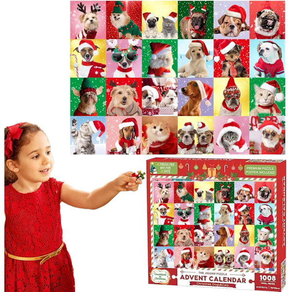 Jigsaw-puslespil adventskalender, adventskalender med 1008-delt dyre-jigsaw-puslespil | Powered by Discuz! 24-enheders jule-jigsaw-puslespil