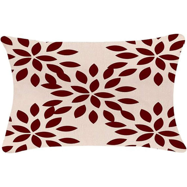 Ländrygg Jul Kuddfodral 12x20 Set om 4, Modern Soffa Överkast Kuddfodral, Dekorativ Utomhus Linnetyg Kuddfodral för Soffa Säng Bil 30x50cm